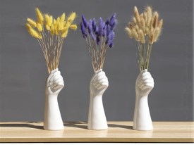 Molde silicona florero mano 